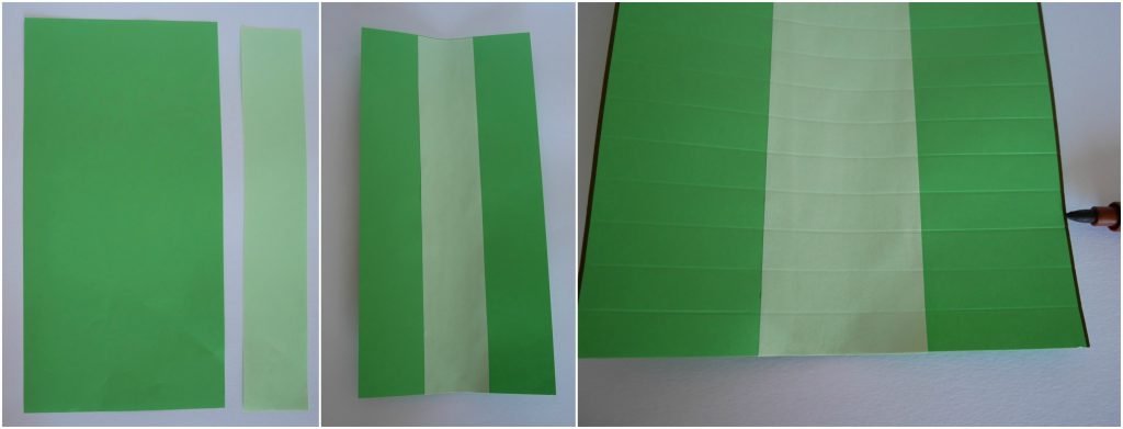 Ventaglio di carta con i colori del kiwi